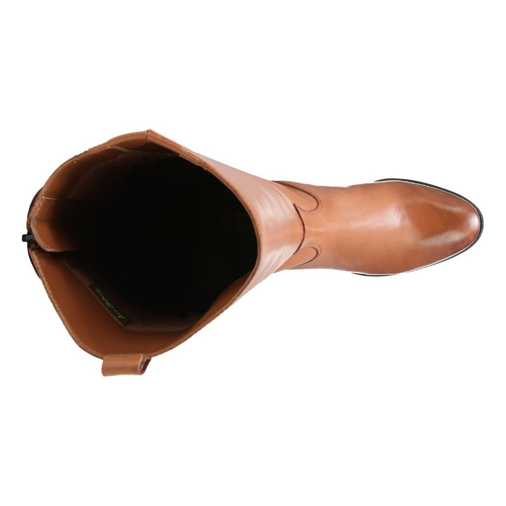 Sam Edelman Tall Leather Riding Boots in Cognac Brown - Picture 4 of 8